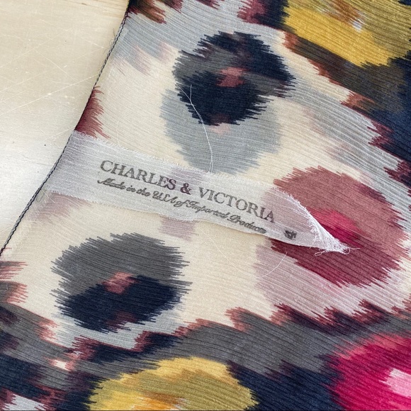 Charles & Victoria • silk ruffle dress • size: 4 - Picture 5 of 7